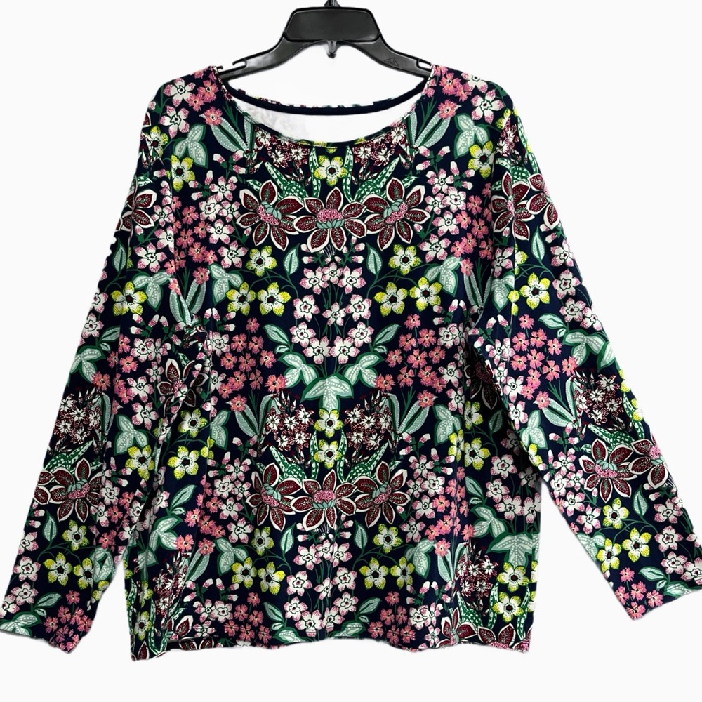 TALBOTS Tee - Multicolor Floral Long Sleeve Top | 2X | NWOT!